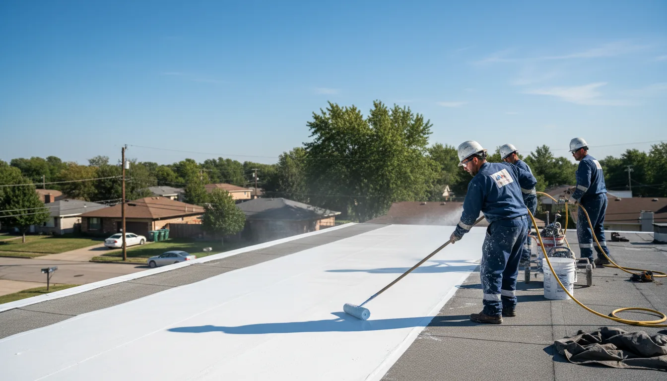 Commercial roof coating in Colfax, NC near me
